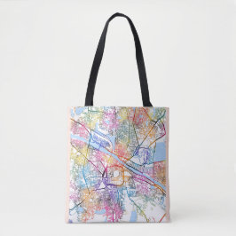 Bolsa Tote Mapa da Cidade de Madurai Tamil Nadu