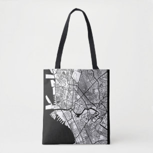Bolsa Tote Mapa da Cidade de Manila Filipinas