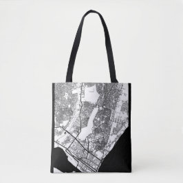 Bolsa Tote Mapa da Cidade de Maputo Moçambique