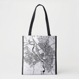 Bolsa Tote Mapa da Cidade de Mossul Iraque