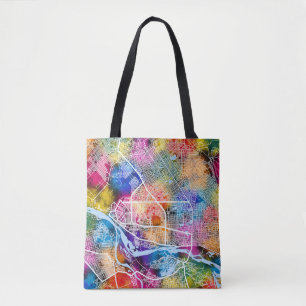 Bolsa Tote Mapa da cidade de N'Djamena