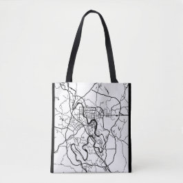 Bolsa Tote Mapa da Cidade de Neijiang China
