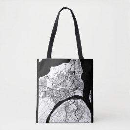Bolsa Tote Mapa da Cidade de Prayagraj Uttar Pradesh