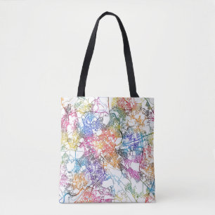 Bolsa Tote Mapa da cidade de Roma Itália