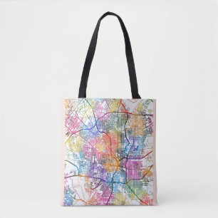 Bolsa Tote Mapa da Cidade de San Antonio EUA