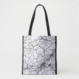 Bolsa Tote Mapa da Cidade de Shangrao China