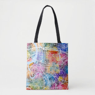 Bolsa Tote Mapa da Cidade de Taiwan em Taipei