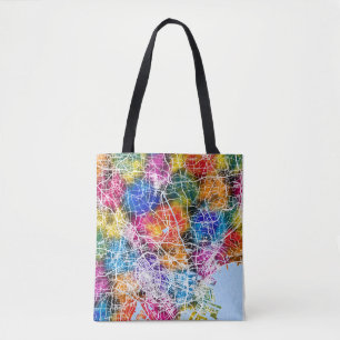 Bolsa Tote Mapa da Cidade de Tianjin China