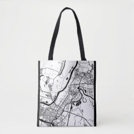 Bolsa Tote Mapa da Cidade de Ufa Rússia