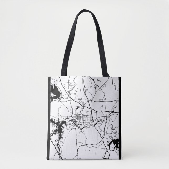 Bolsa Tote Mapa da Cidade de Xinyang China (Frente)