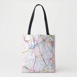 Bolsa Tote Mapa da Cidade de Yongzhou China
