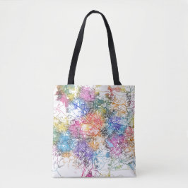 Bolsa Tote Mapa da Cidade do Afeganistão em Cabul