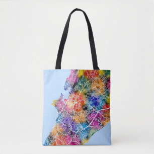 Bolsa Tote Mapa da Cidade do Brasil Salvador