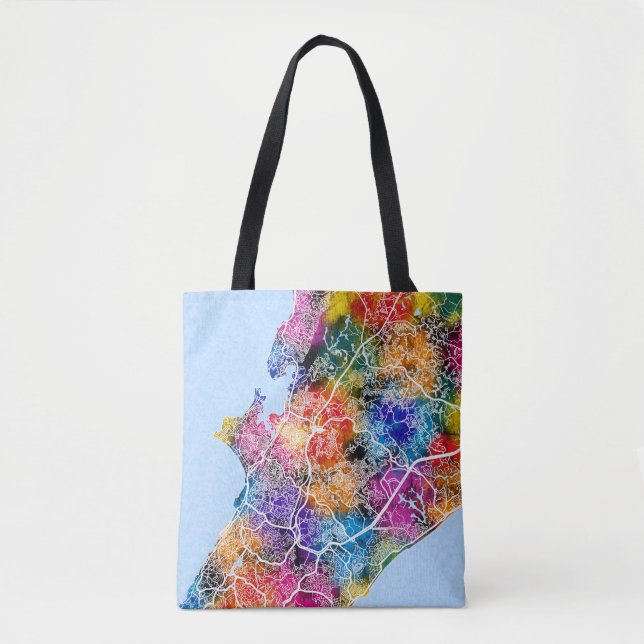 Bolsa Tote Mapa da Cidade do Brasil Salvador (Frente)