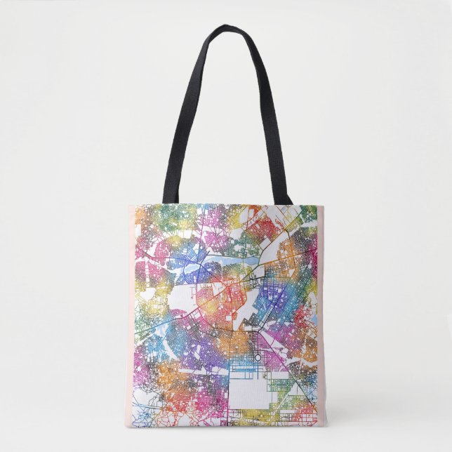 Bolsa Tote Mapa da Cidade do Burkina Faso (Frente)