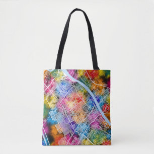 Bolsa Tote Mapa da Cidade do Iraque de Basrah