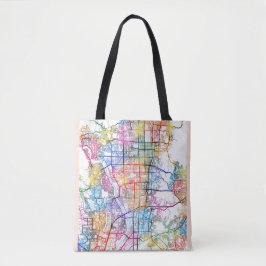 Bolsa Tote Mapa da Cidade do Japão de Quioto