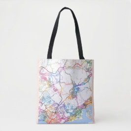 Bolsa Tote Mapa da Cidade do Japão Kobe