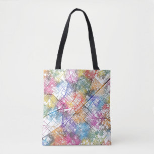 Bolsa Tote Mapa da Cidade do Paquistão em Faisalabad