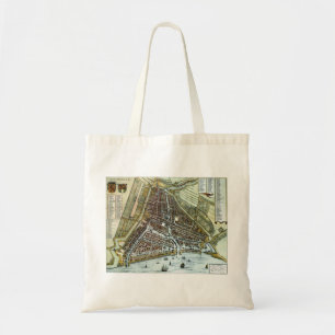 Bolsa Tote Mapa da cidade do vintage de Rotterdam