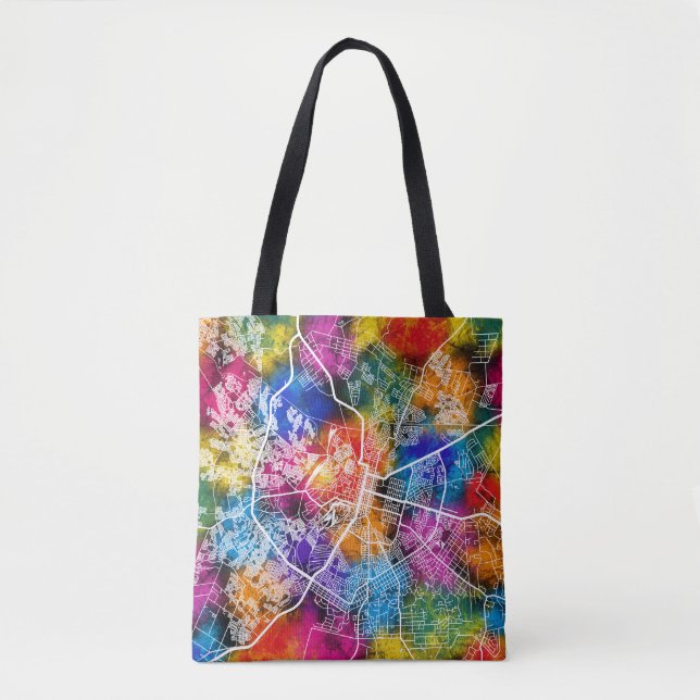 Bolsa Tote Mapa da Cidade do Zimbábue (Frente)