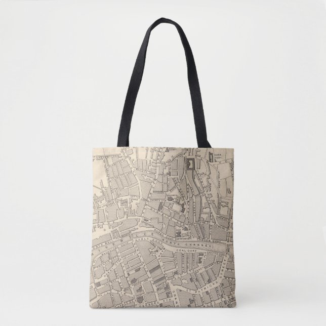 Bolsa Tote Mapa da cortiça, Ireland (Frente)