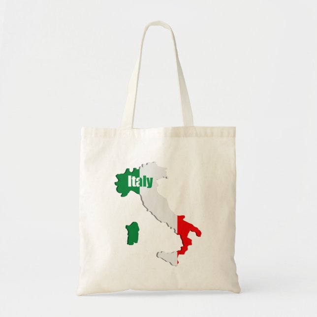 Bolsa Tote Mapa da Itália (Frente)