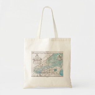 Bolsa Tote Mapa da Nova Iorque, 1728