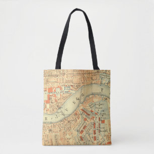 Bolsa Tote Mapa da Vintage em Londres