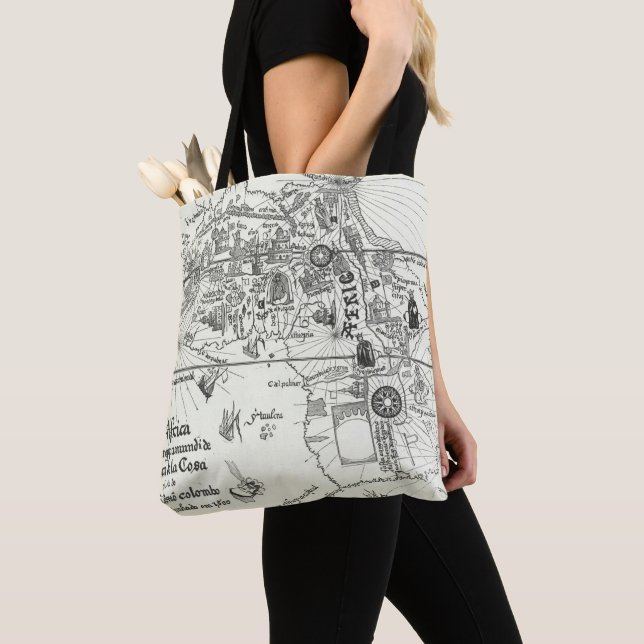 Bolsa Tote Mapa de África | 1500 (Close Up)