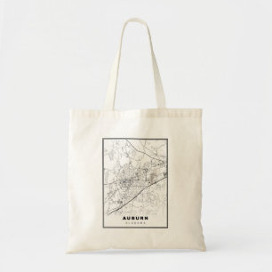 Bolsa Tote Mapa de Auburn