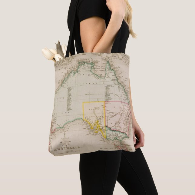 Bolsa Tote Mapa de Austrália & de Nova Zelândia (Close Up)