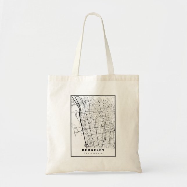 Bolsa Tote Mapa de Berkeley (Frente)