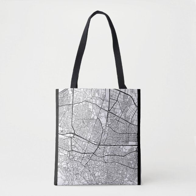 Bolsa Tote Mapa de Bursa Turquia (Frente)
