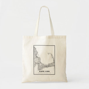 Bolsa Tote Mapa de Cape Cod