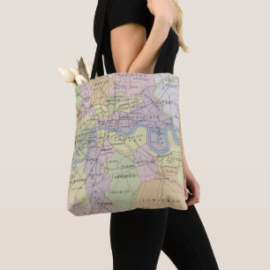Bolsa Tote Mapa de cidades parlamentares metropolitanas