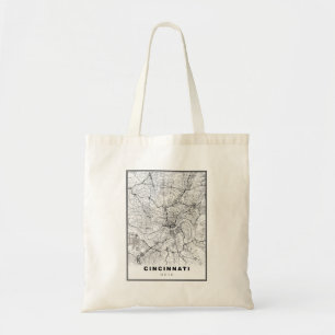 Bolsa Tote Mapa de Cincinnati