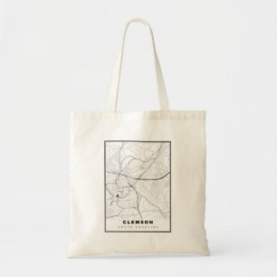 Bolsa Tote Mapa de Clemson