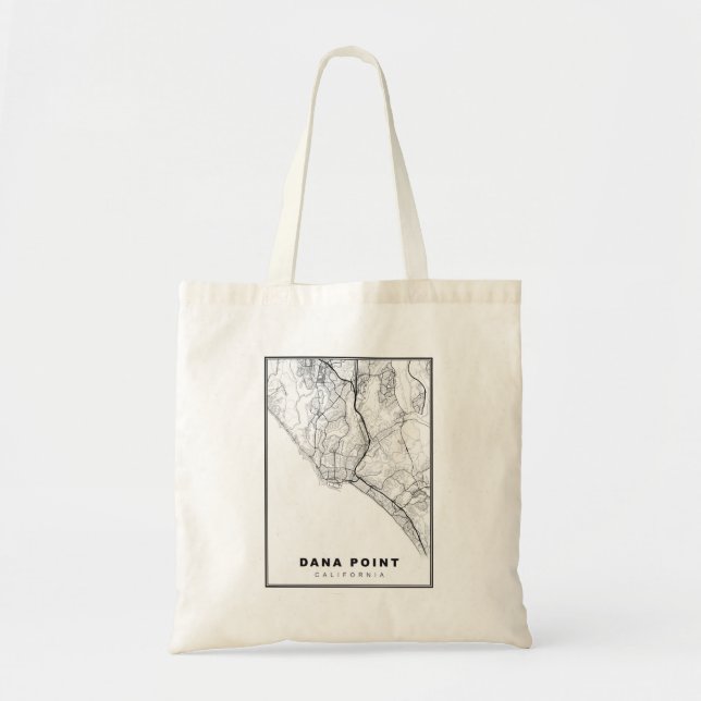 Bolsa Tote Mapa de Dana Point (Frente)