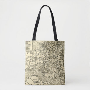 Bolsa Tote Mapa de Inglaterra em Ptolemy 's Geographia