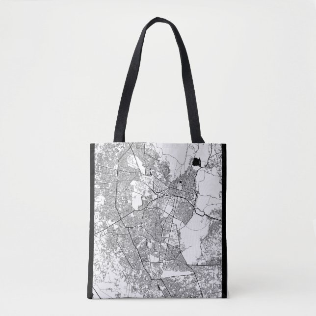 Bolsa Tote Mapa de Jaipur Rajasthan (Frente)