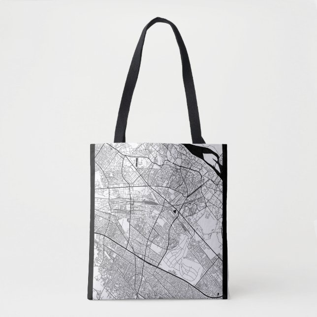 Bolsa Tote Mapa de Kanpur Uttar Pradesh (Frente)