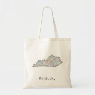 Bolsa Tote Mapa de Kentucky