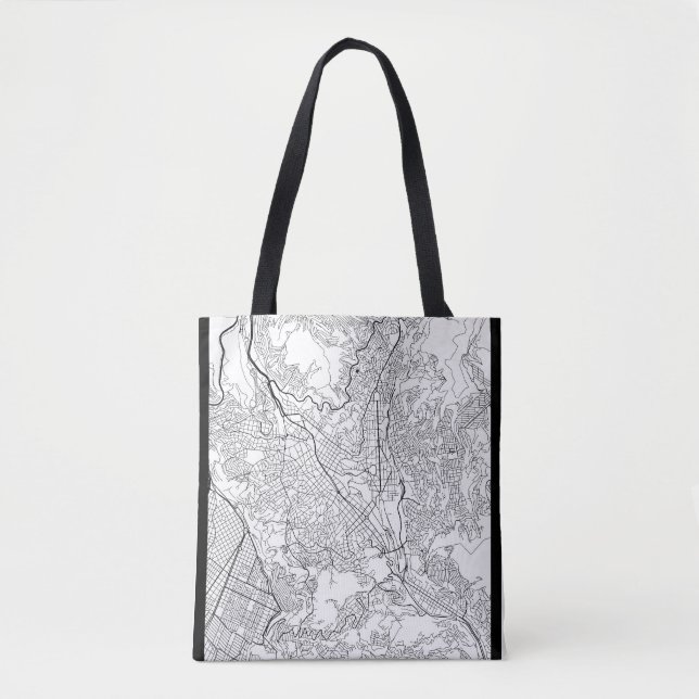 Bolsa Tote Mapa de La Paz Bolívia (Frente)