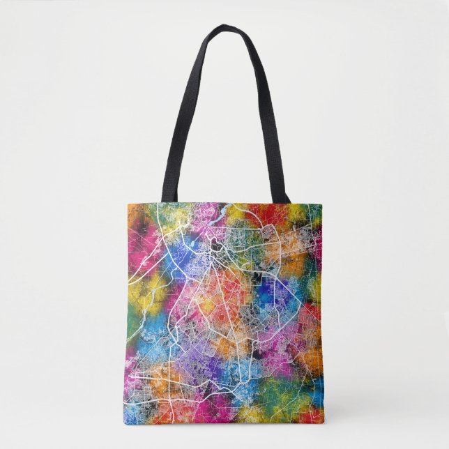 Bolsa Tote Mapa de Lahore Pakistan City (Frente)