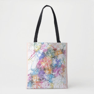 Bolsa Tote Mapa de Lahore Pakistan City