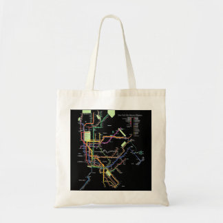 Bolsa Tote Mapa de Metrô de Nova Iorque Metro Art I Heart NY
