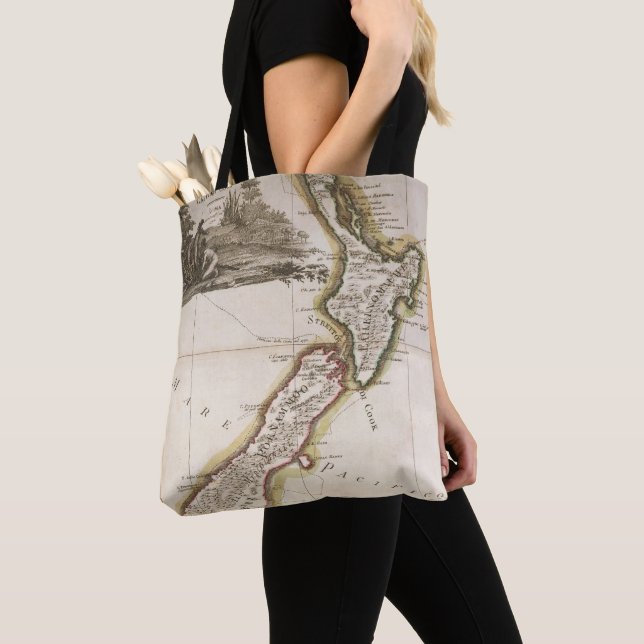 Bolsa Tote Mapa de Nova Zelândia (Close Up)