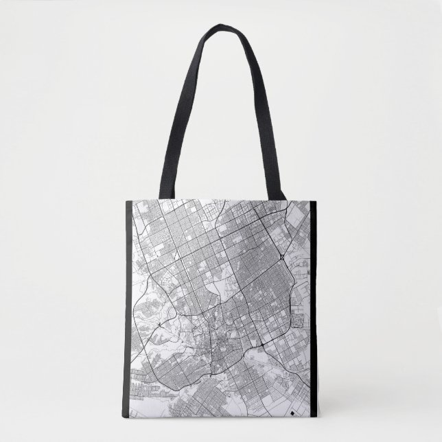 Bolsa Tote Mapa de Riade Arábia Saudita (Frente)