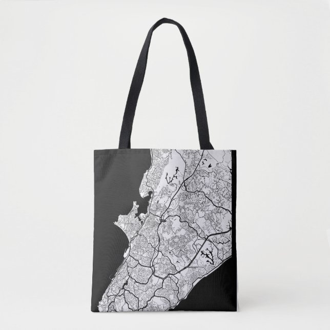 Bolsa Tote Mapa de Salvador Brasil (Frente)